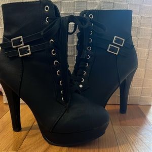Heeled Combat Boots